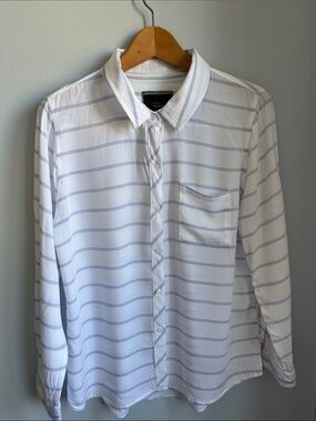 Rails White Button-Up Shirt size L